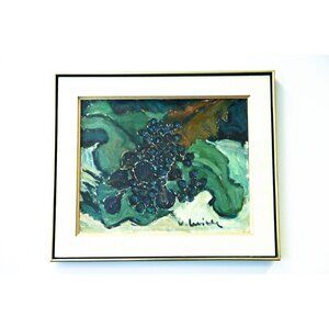 Vtg 1976 "NATURA MORTA" Oil Painting By Vittorio Miele (1926-1999) Framed Signed